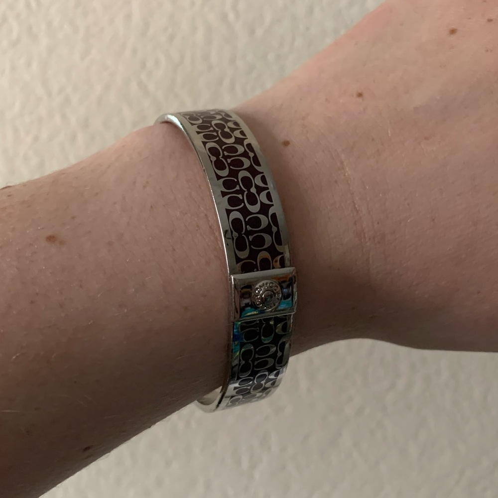 Authentic Coach Signature Logo Bangle
